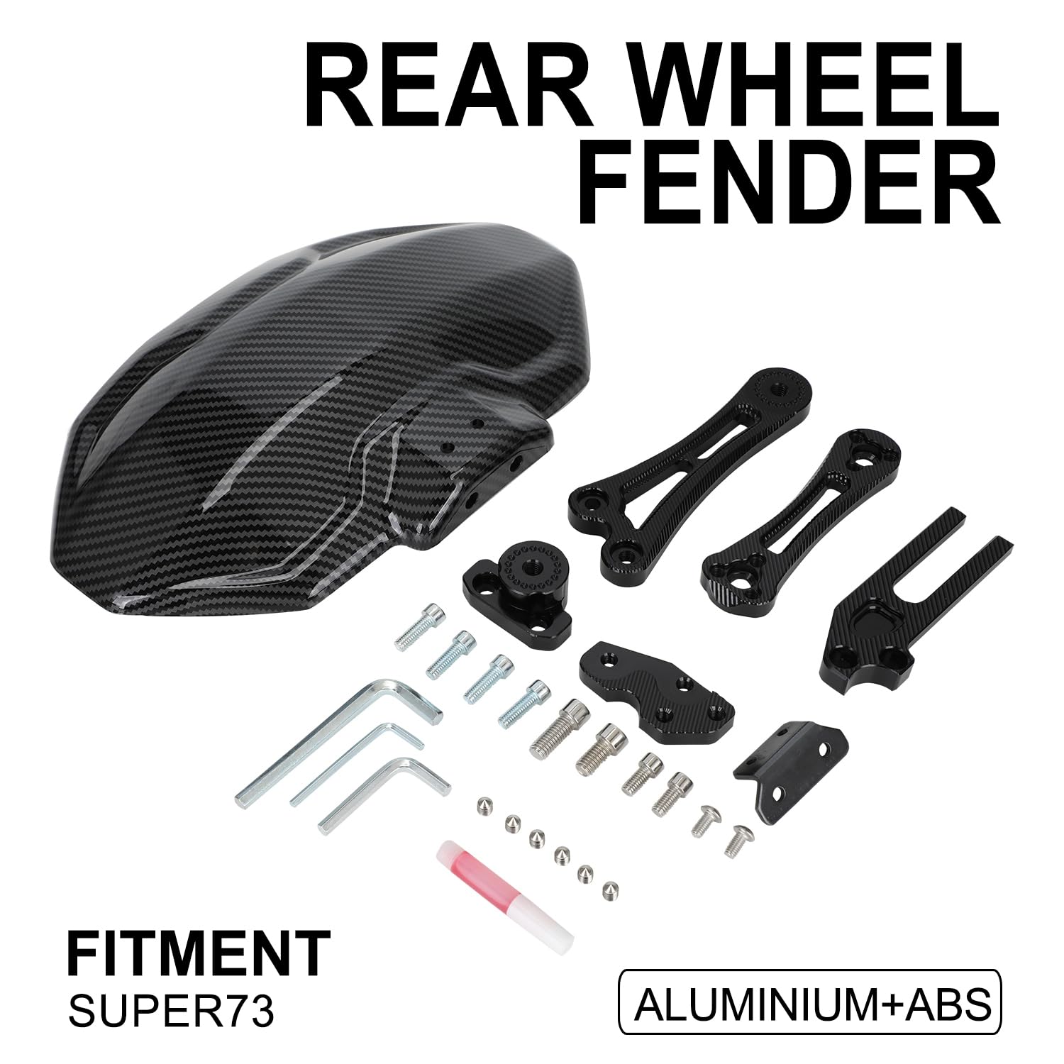 Amazon | Runfarr 自転車用リアホイールフェンダー カーボン