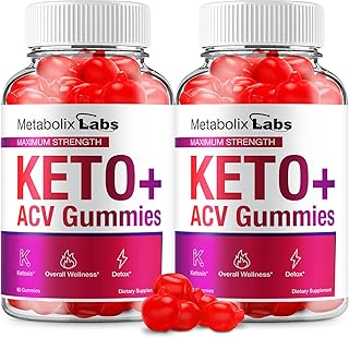 (2 Pack) Metabolix Labs Keto ACV Gummies - Official - Keto MetabolixLabs ACV Gummies Dietary Supplement (120 Gummies)