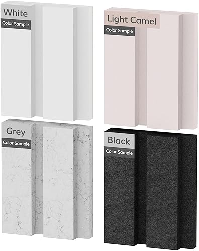 Miniatura 19 de TONOR Paneles de pared acústicos de doble capa autoadhesivos, paquete de 4 paneles de 47.2"x23.6"x0.72", paneles de pared de alta densidad grandes