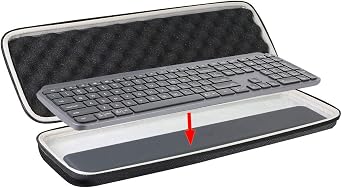 Khanka Case for Logitech MX Keys Plus/MX Keys Wireless Illuminated Keyboard