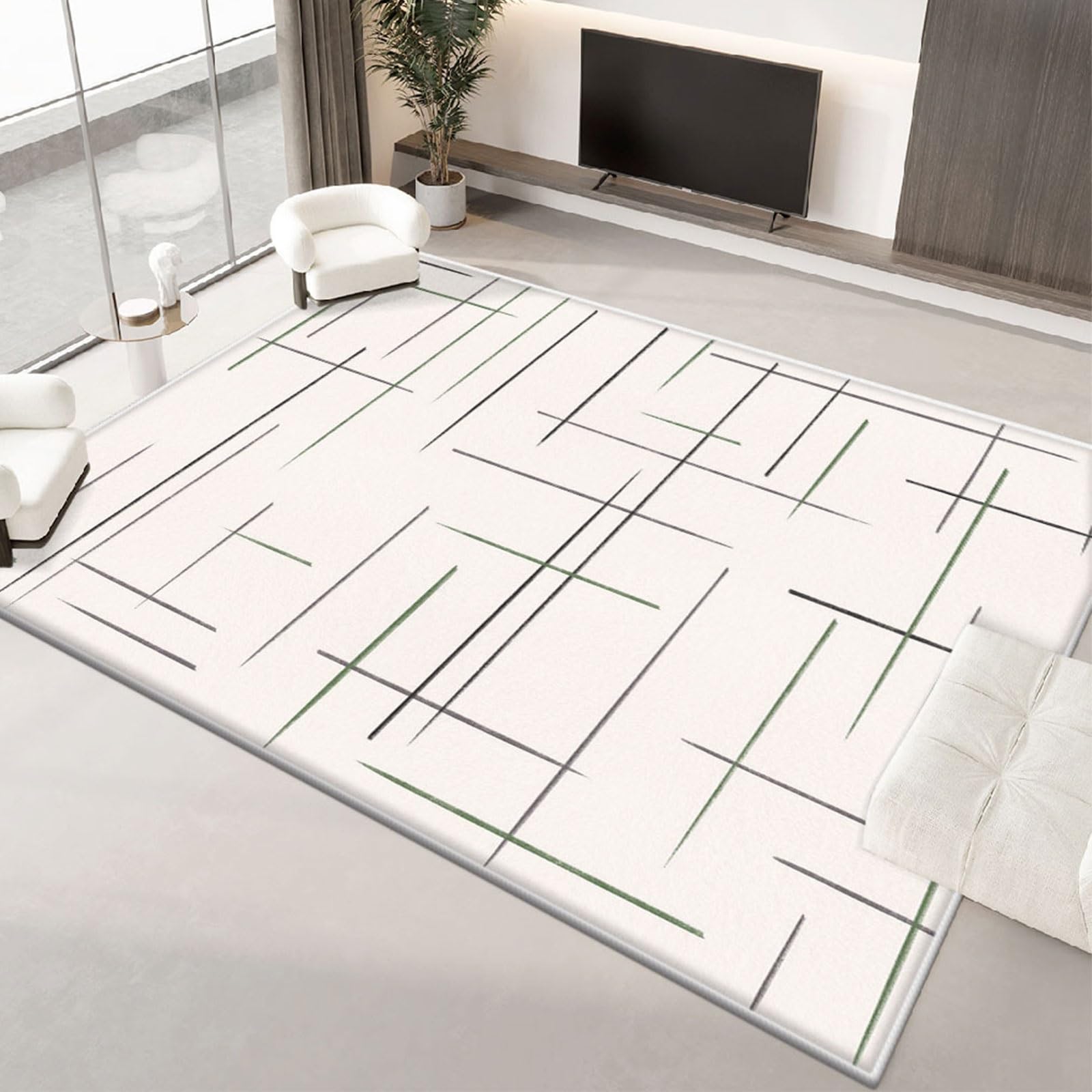 Tapis de salon moderne et abstrait pour créer un espace de vie élégant
