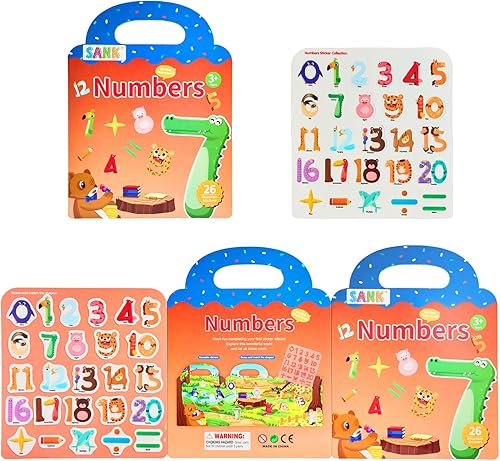 Sank Libro silencioso portátil de gelatina, libro ocupado para niños pequeños, 6 temas de actividades de aprendizaje preescolar, libro silencioso,