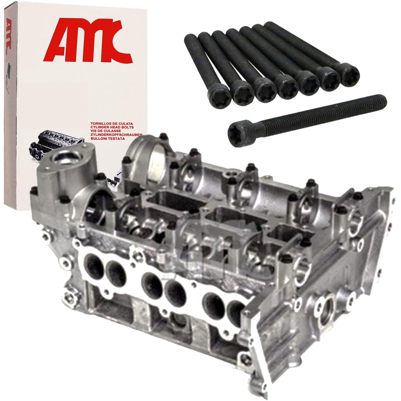 AMC 910145K Testata motore con valvole con molle valvola con kit bulloni/viti con sedi valvola