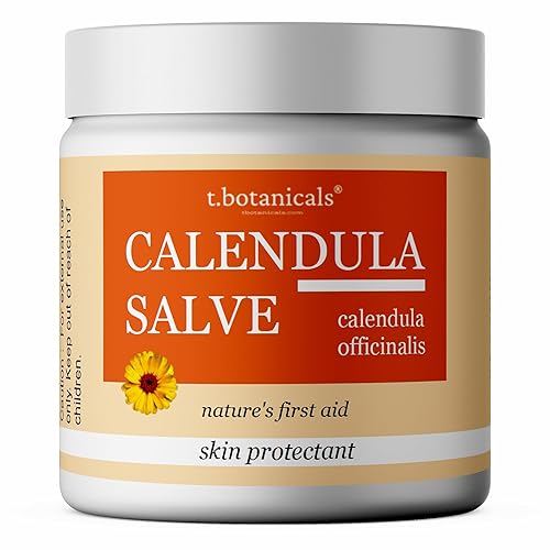 t.botanicals Crema de caléndula, crema de caléndula calmante para la piel, bálsamo de caléndula, hidratante a base de hierbas para piel seca