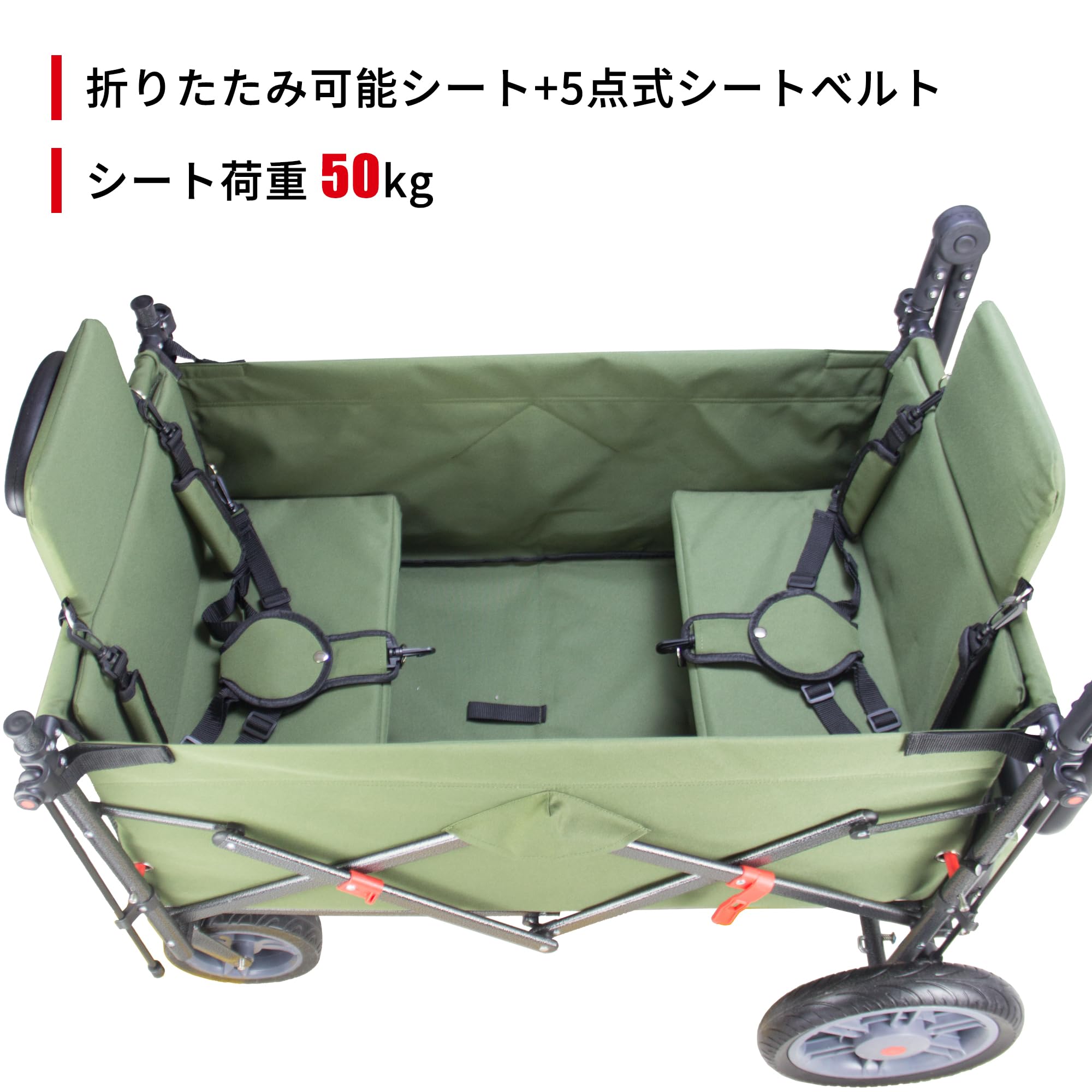 Amazon.co.jp: TMZ キャリーワゴン 折りたたみ式 アウトドアワゴン