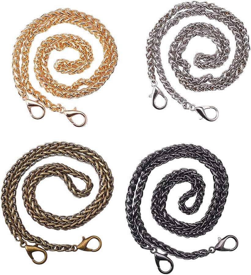 Hobbspring 4 Stück Halsketten-Verschlüsse 3-Strang - Platin & Gold Für Schmuckherstellung