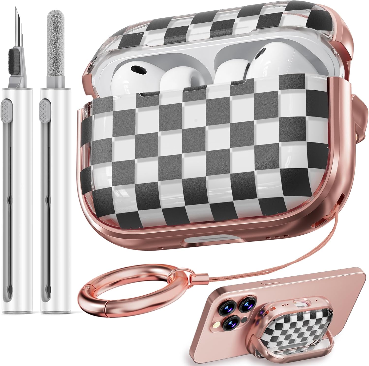Amazon.com: Inesore for AirPods Pro 3 Case 2025 with Lock, for Women ...