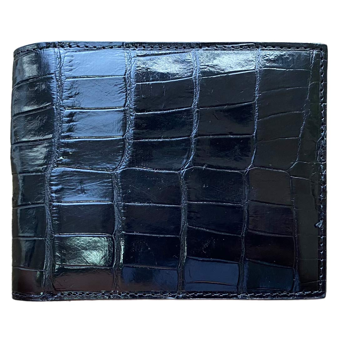 Men's Luxury Crocodile Wallets Handmade Genuine Leather Bifold Wallet