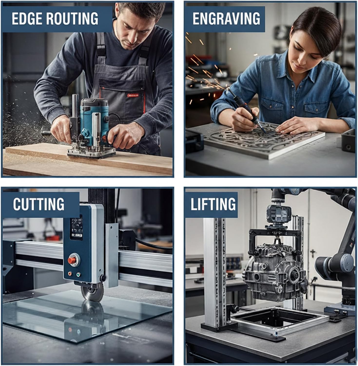 8 Pieces, Milling Adapter Parts 6/6.35/8 mm Mandrel Adapter for Engraving Machine and Wood Milling Routing Chuck