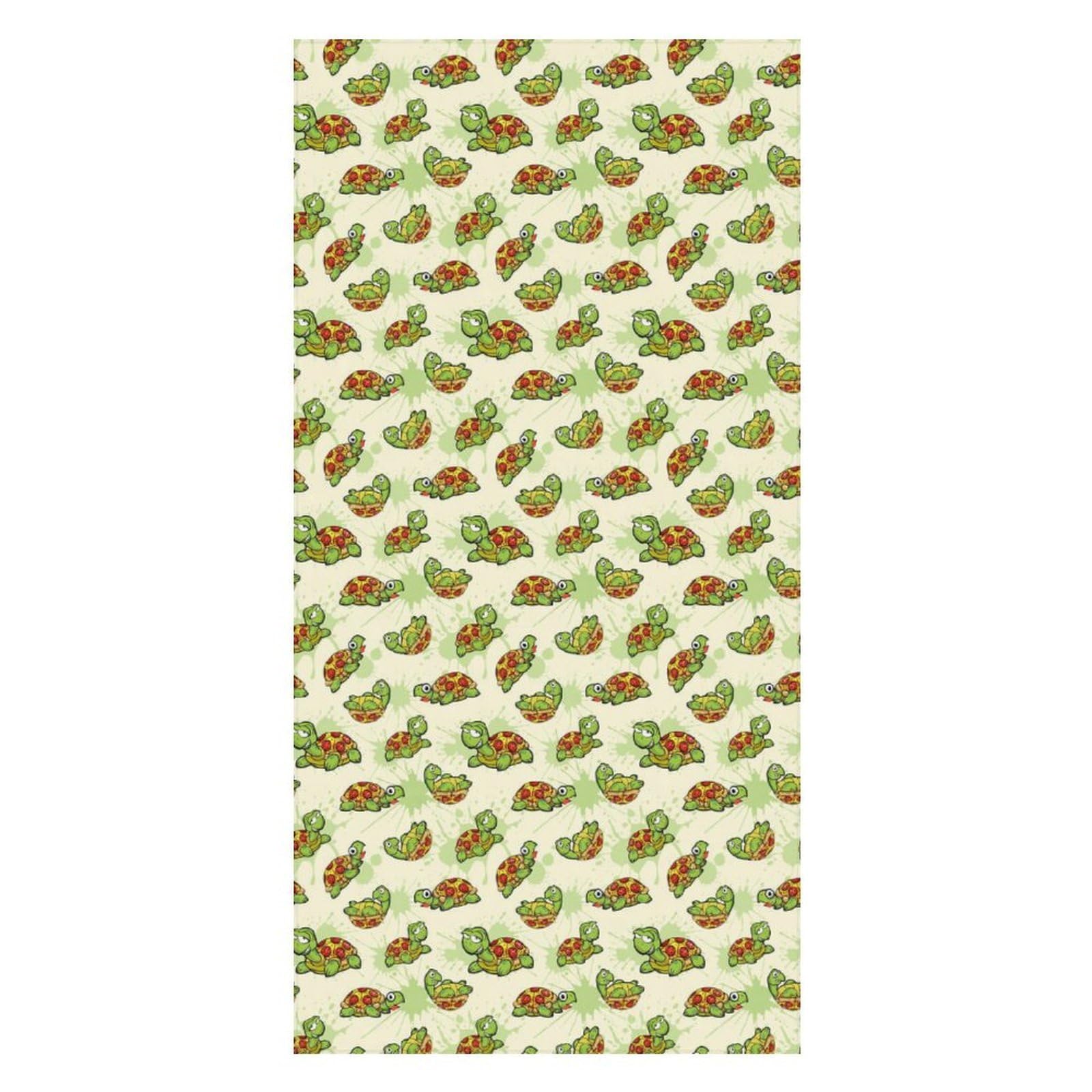 Anceky Bath Towel Quick-Dry Large Turtle Pizza Beach Towels Soft Absorbent Bath Towel for Travel Swimming Gym 31 X 63 in