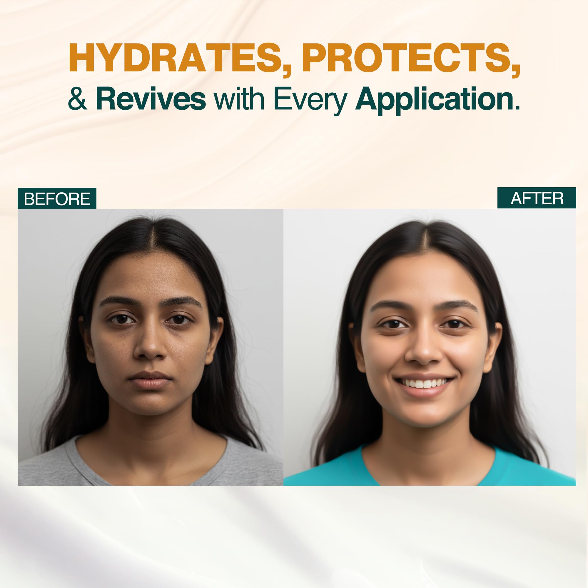 NOURISH MANTRA - Urban Rani Daily Moisturizing Cream | Face Cream Made With Hyaluronic Acid, Niacinamide And Sea Buckthorn | Moisturizer for All Skin Types | 50 ml 1.69 Fl Oz (Pack of 1)