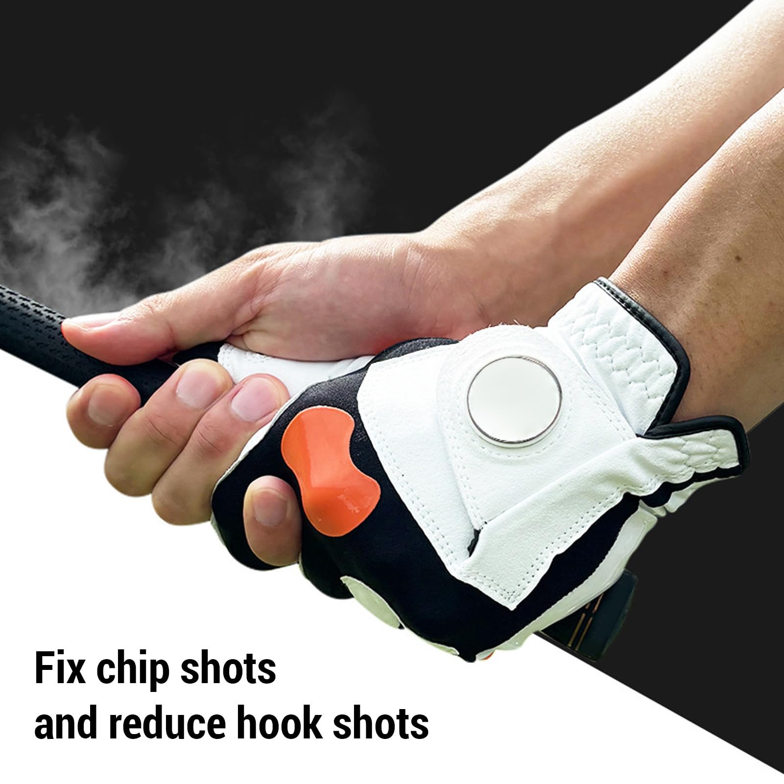Guanto da Golf per Mano Sinistra, Design in Silicone Antiscivolo per un Migliore Controllo dello Swing, Ideale per L'allenamento Quotidiano, Realizzato in Resistente Fibra di Poliuretano e