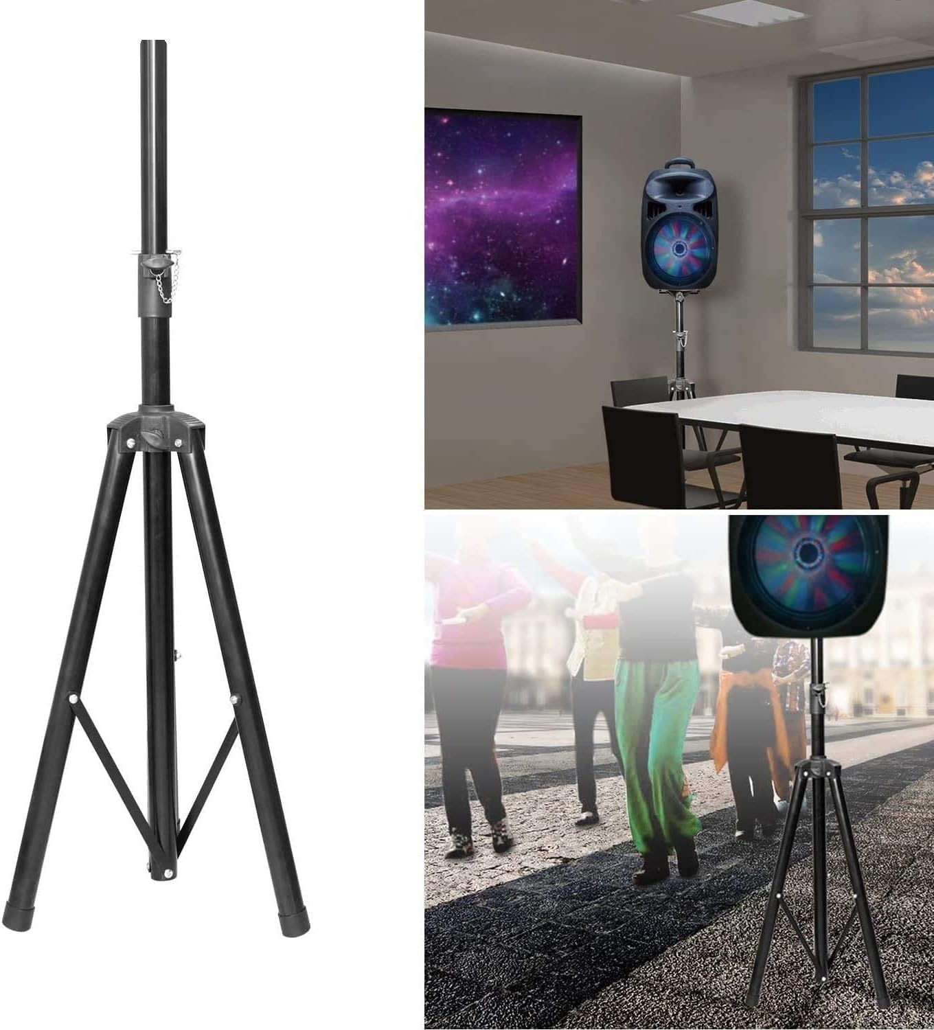 STATIVO CASSE ACUSTICHE TREPPIEDE SUPPORTO CAVALLETTO UNIVERSALE STANDARD 180 cm
