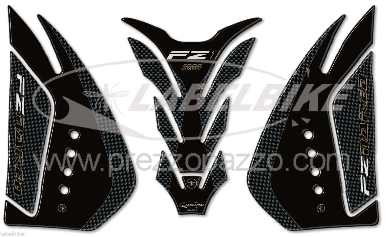 Labelbike Motorrad Gabelplattenschutz-Aufkleber Für Yamaha FZ1 / FZ1S 2006-2007 – Handbeschichtet Mit Harz, Wasserdicht & Kratzfest | Made In Italy