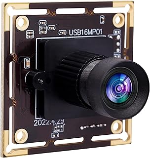 ALPCAM USB Camera 16MP with IMX298 Image Sensor Webcam Full HD 3496P USB Camera Module with No Distortion 75 Degree Lens,Plug and Play Embedded Camera for Industrial on Linux Android Windows Mac