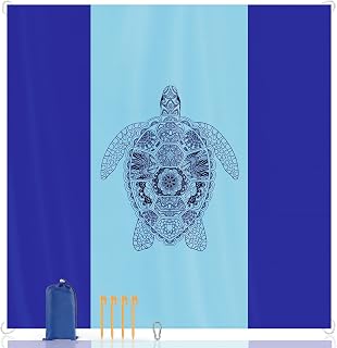 Habaylin 300 x 280cm Extra Large Beach Blanket Picnic Blanket, Sandproof Waterproof Beach Mat Camping Mat, Comfortable & Durable, Lightweight & Portable, with 4 Anchor Stakes & 1 Storage Bag