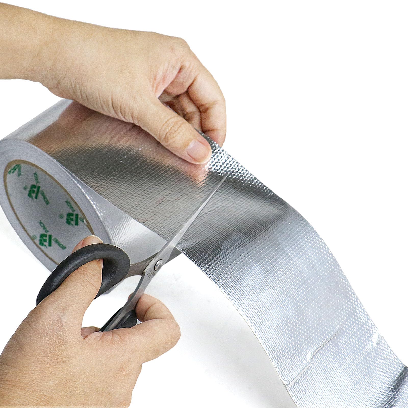 BOMEI PACK Ruban adhésif renforcé en aluminium, 75 mm x 20 m, idéal pour sceller, réparer et isoler les surfaces dans les projets