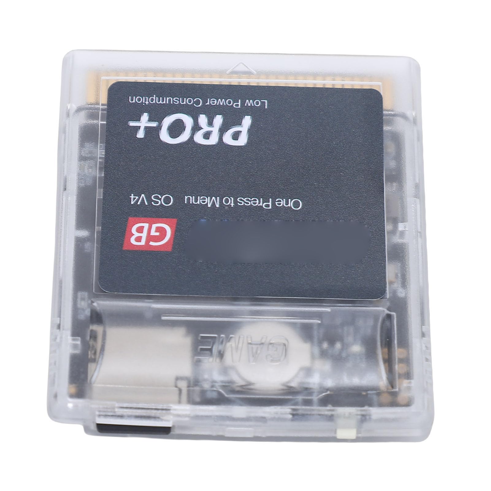 Generic Cartuccia di Gioco Cartuccia di Gioco a Risparmio Energetico 64Mbit 1000 in 1 per Fan di Gameboy Materiale ABS (Bianco Trasparente)