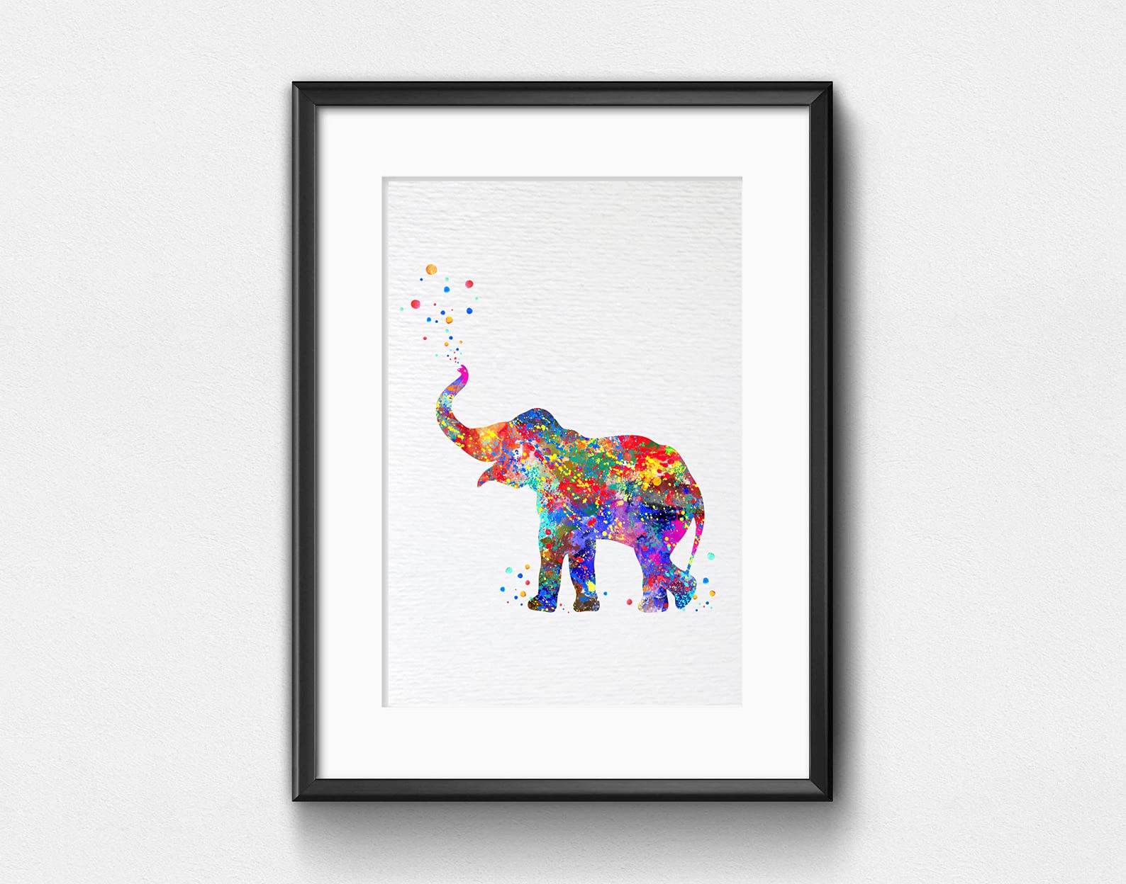 Amazon.com: Dignovel Studios 13X19 Unframed Baby Elephant Trunk Up