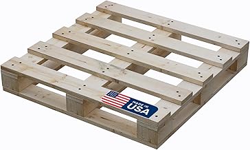 Treaton, Heavy-Duty 4-Way Entry Wooden Pallet – 40x36x5”, Industrial-Gra...