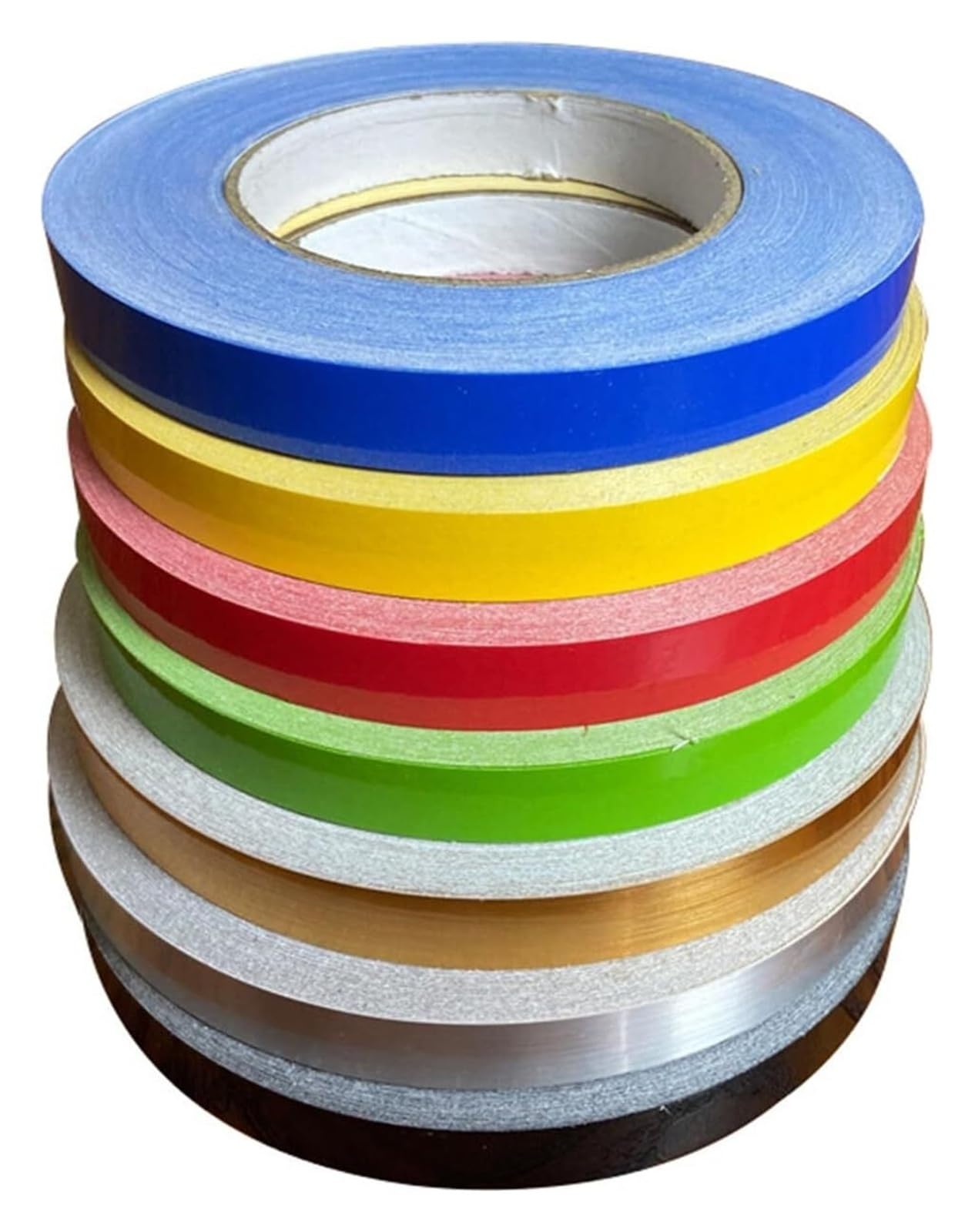 Moldura de pared autoadhesiva flexible de 50 metros azul de 1cm