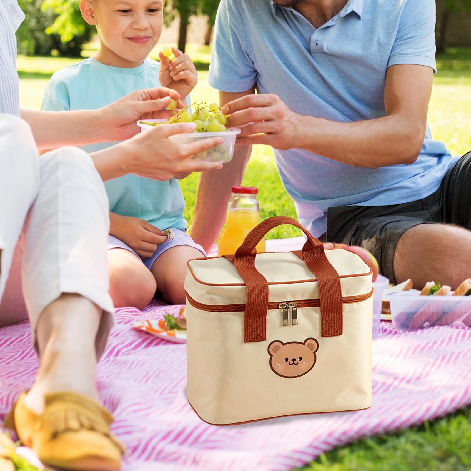 VKHCNIR Kawaii - Bolsa de almuerzo con aislamiento de anime