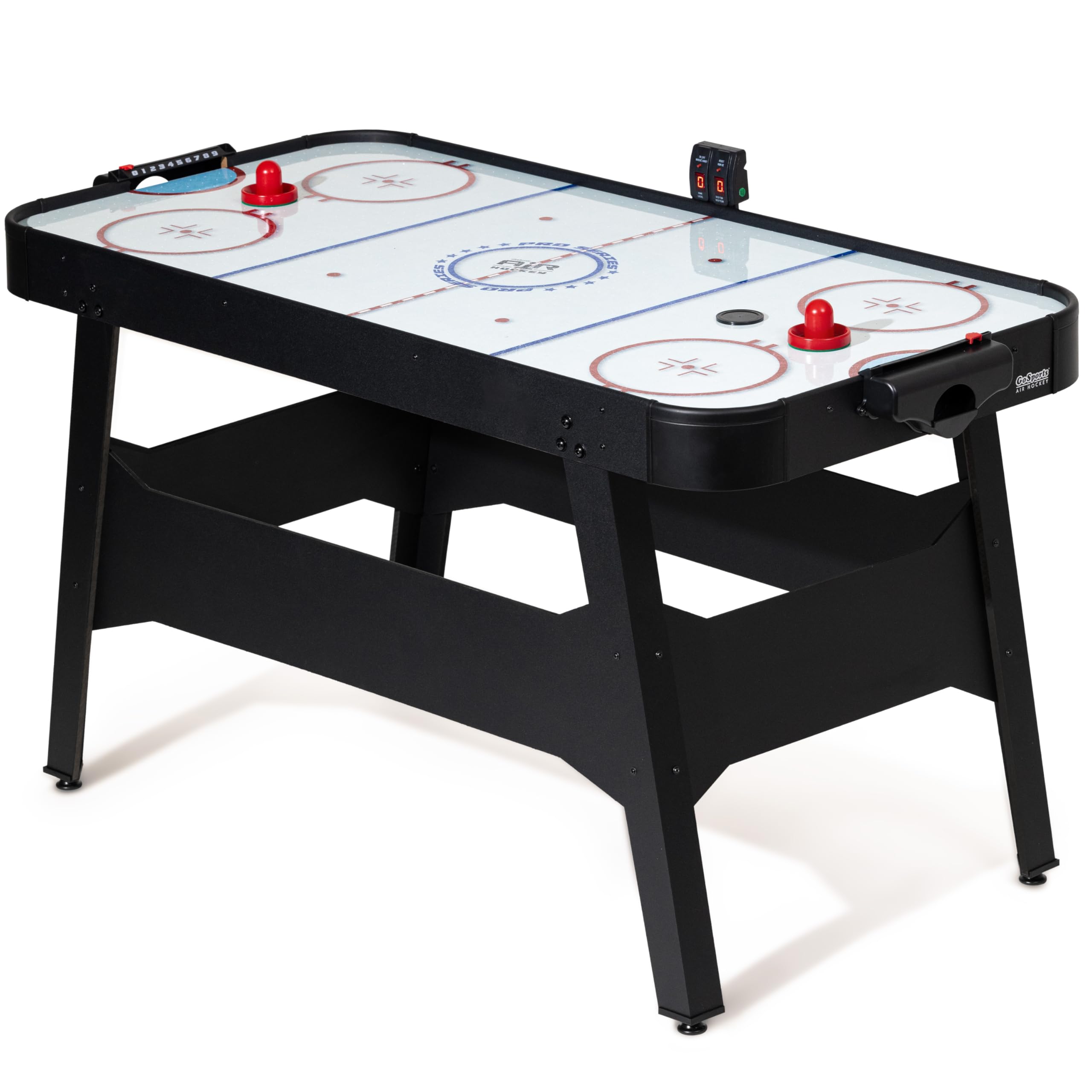 Photo 1 of ***FACTORY SEALED - OPENED FOR INSPECTION*** GoSports 54 Inch Air Hockey Arcade Table for Kids & Adults - Includes 2 Pushers, 3 Pucks, AC Motor, and LED Scoreboard