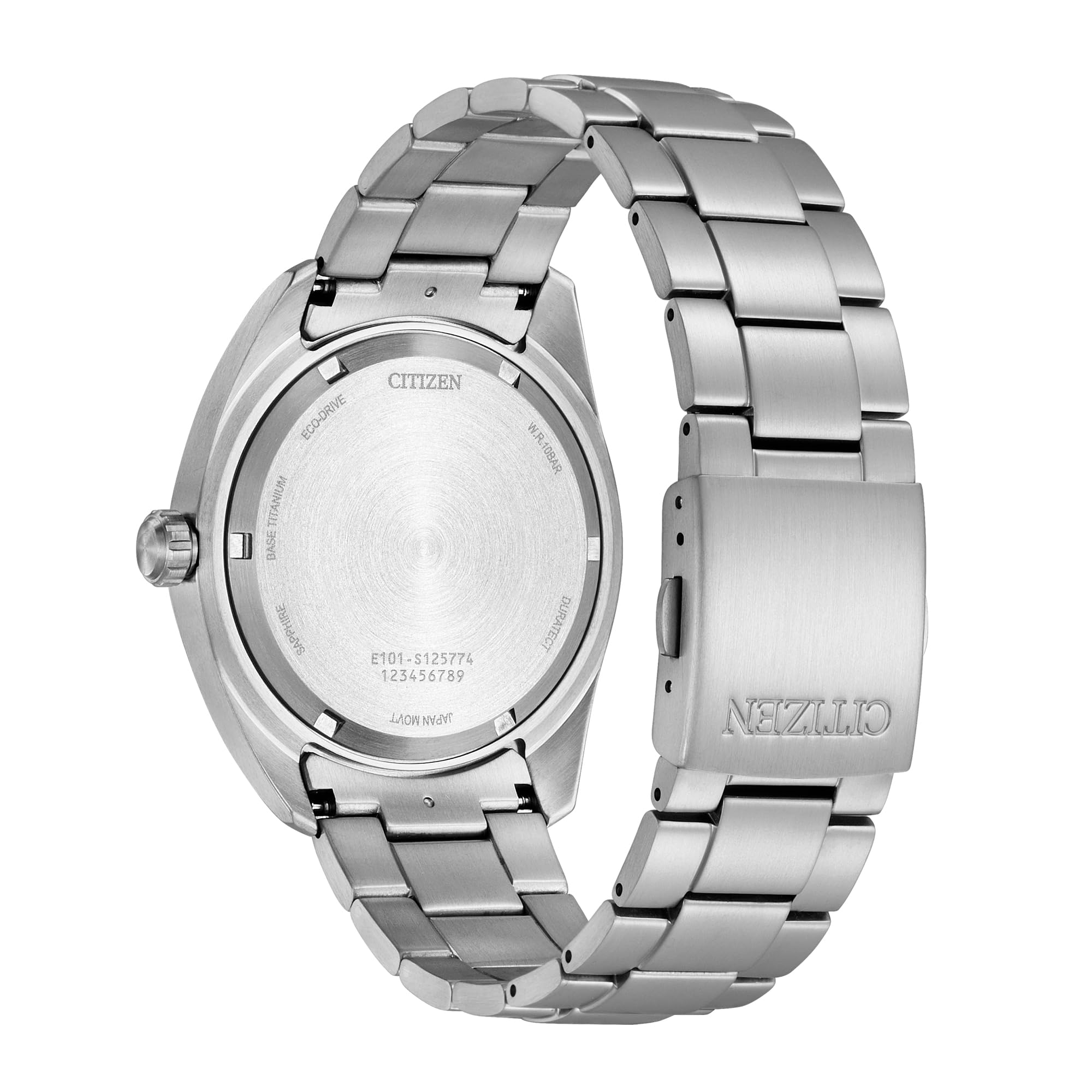 Citizen Eco-Drive Herren-Sportuhr, 42 mm, silberfarbenes Super-Titan-Gehäuse und Armband mit blauem Zifferblatt (BM8560-88L), Blau, Modern
