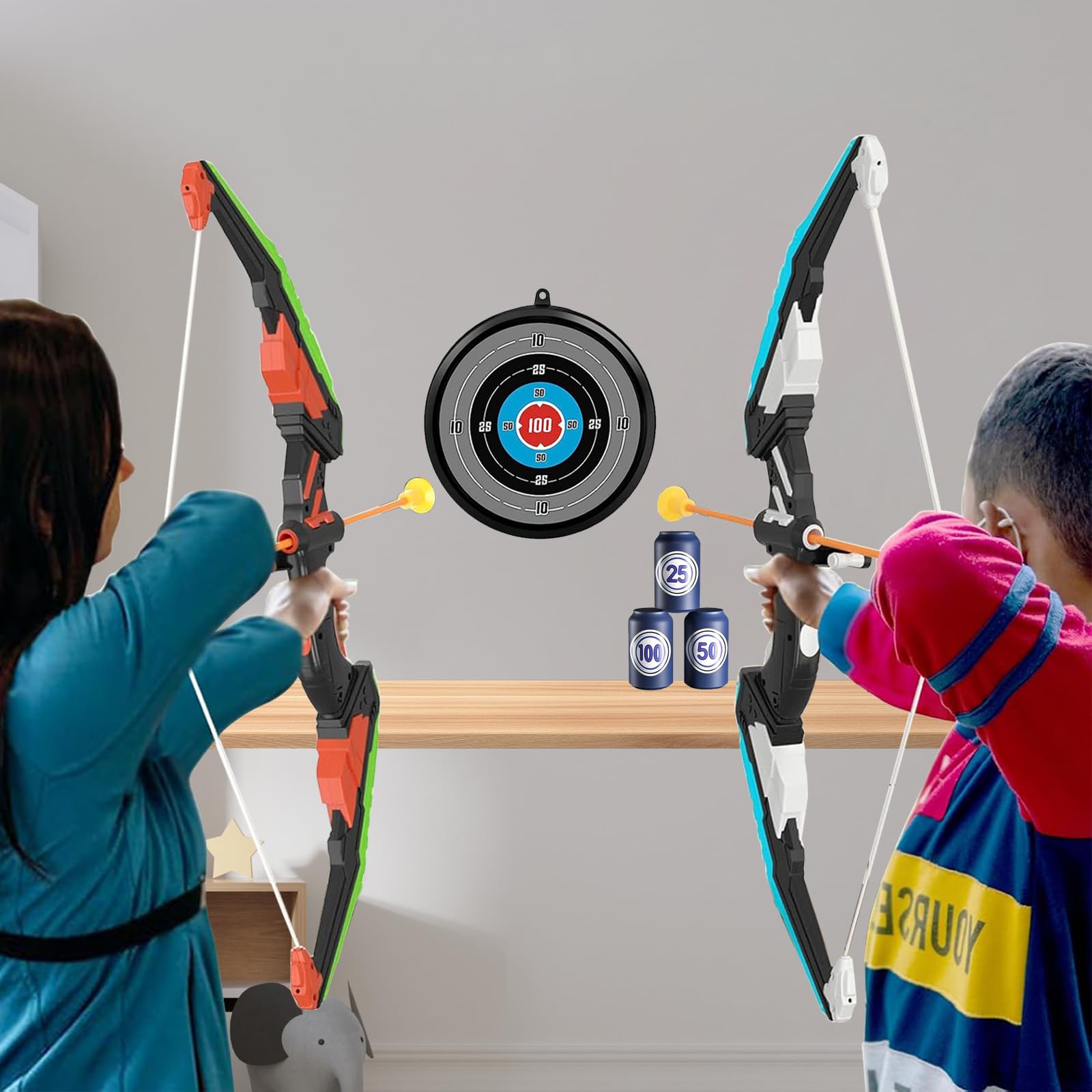 Ensemble d'arc Et De Flèches, Ensemble De Tir Sportif, Jouets De Tir, Jouets d'Intérieur Et d'Extérieur