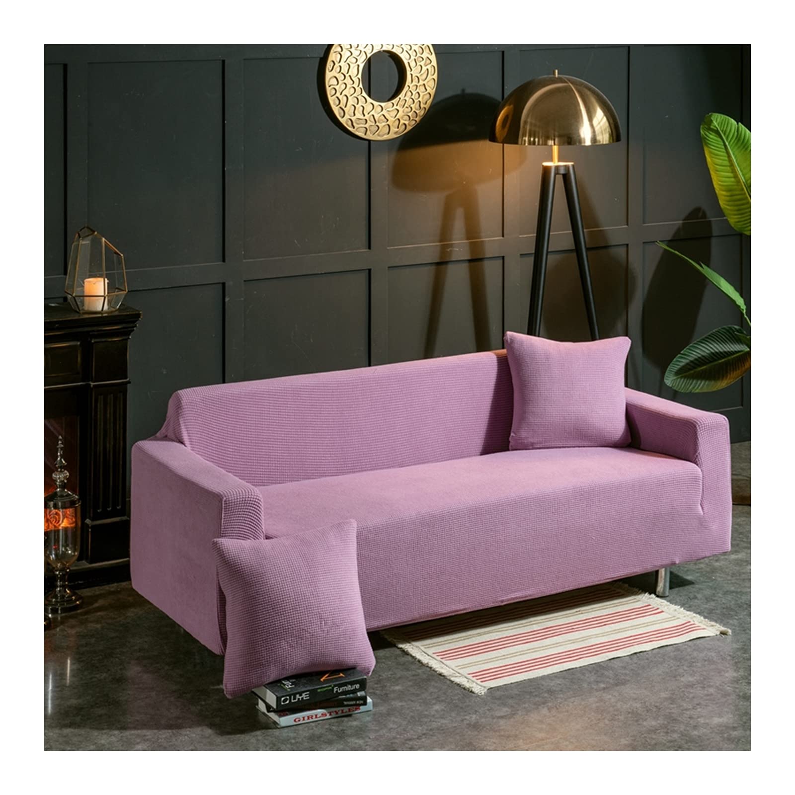 Housses de canapé 4 places extensibles pour protéger un sofa de 235-300cm