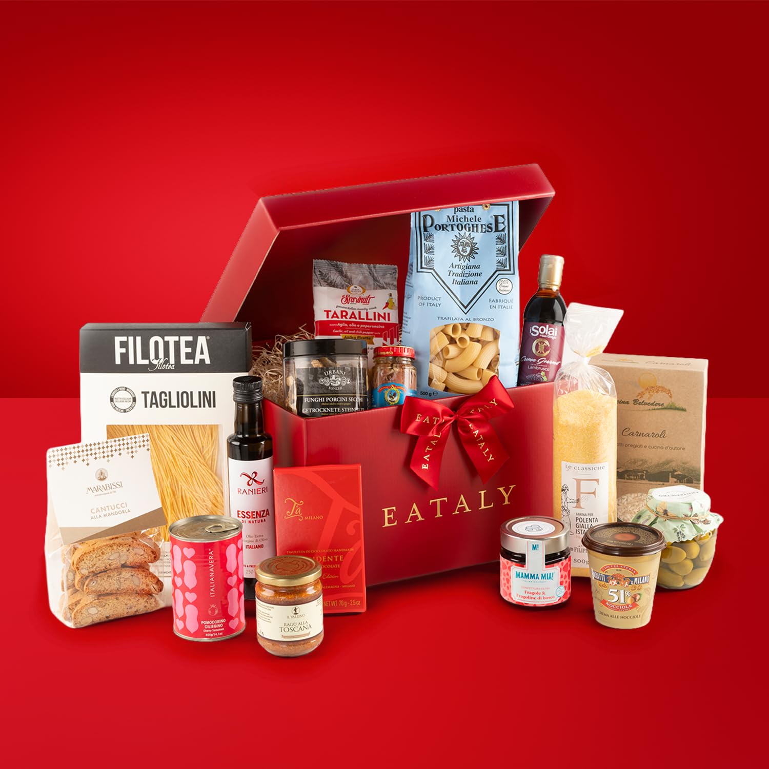 EATALY – Il Regalo degli Intenditori – Cesto Gastronomico Misto Dolce e Salato – Box con 16 Prodotti Italiani Selezionati – Confezione Elegante – Perfetto per Regali e Occasioni Speciali