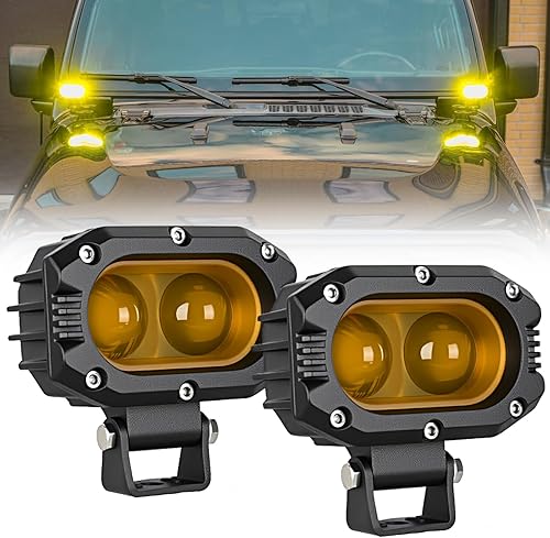 Miniatura 25 de Nilight - Combo de 2 cápsulas/barras de luz de trabajo LED de iluminación lateral, 6.5 pulgadas, 60 W, haz puntual/de inundación, antiniebla, para 2