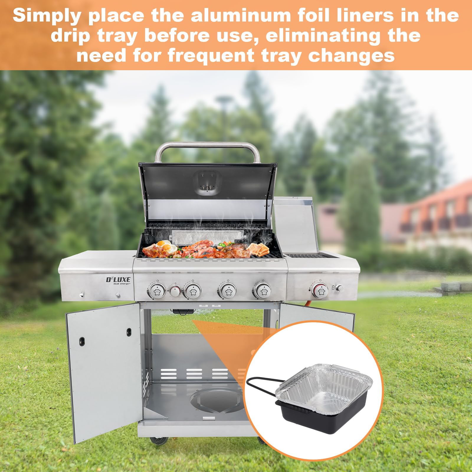 Amazon.com : 720-0830H Grease Drip Pans for Nexgrill Grease Tray