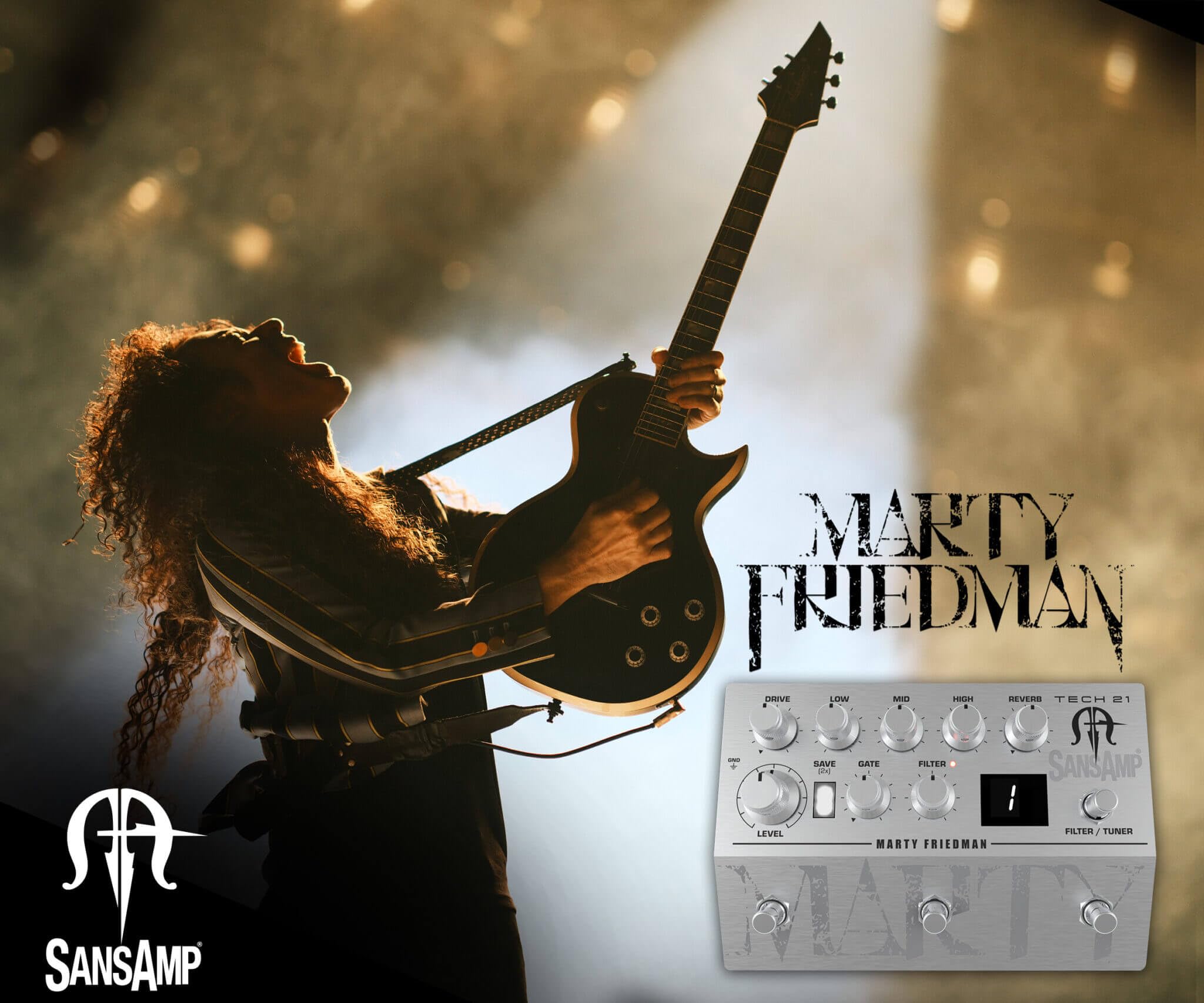 Amazon | TECH21 / Marty Friedman Signature SansAmp MF-1 マーティー