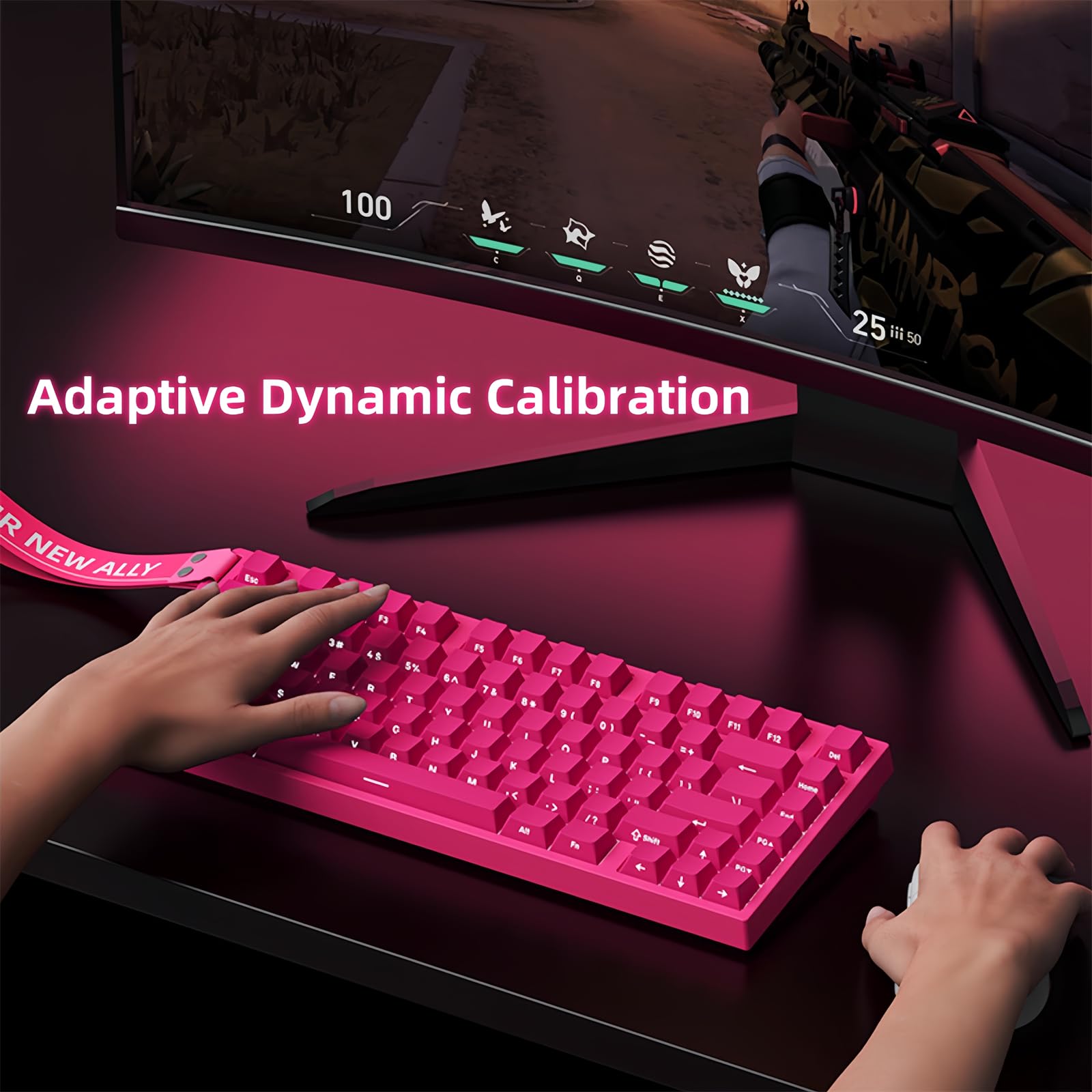 Amazon.com: ZMX Beat75 Hall Effect Magnetic Switch Keyboard,75