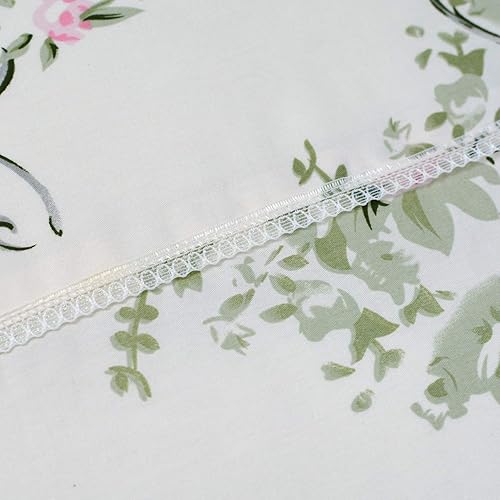 Miniatura 6 de FADFAY - Juego de funda de edredón con estampado floral, 3 piezas, para camas tamaño individual, matrimonial, Queen y King, Algodón, Rosa de verano,