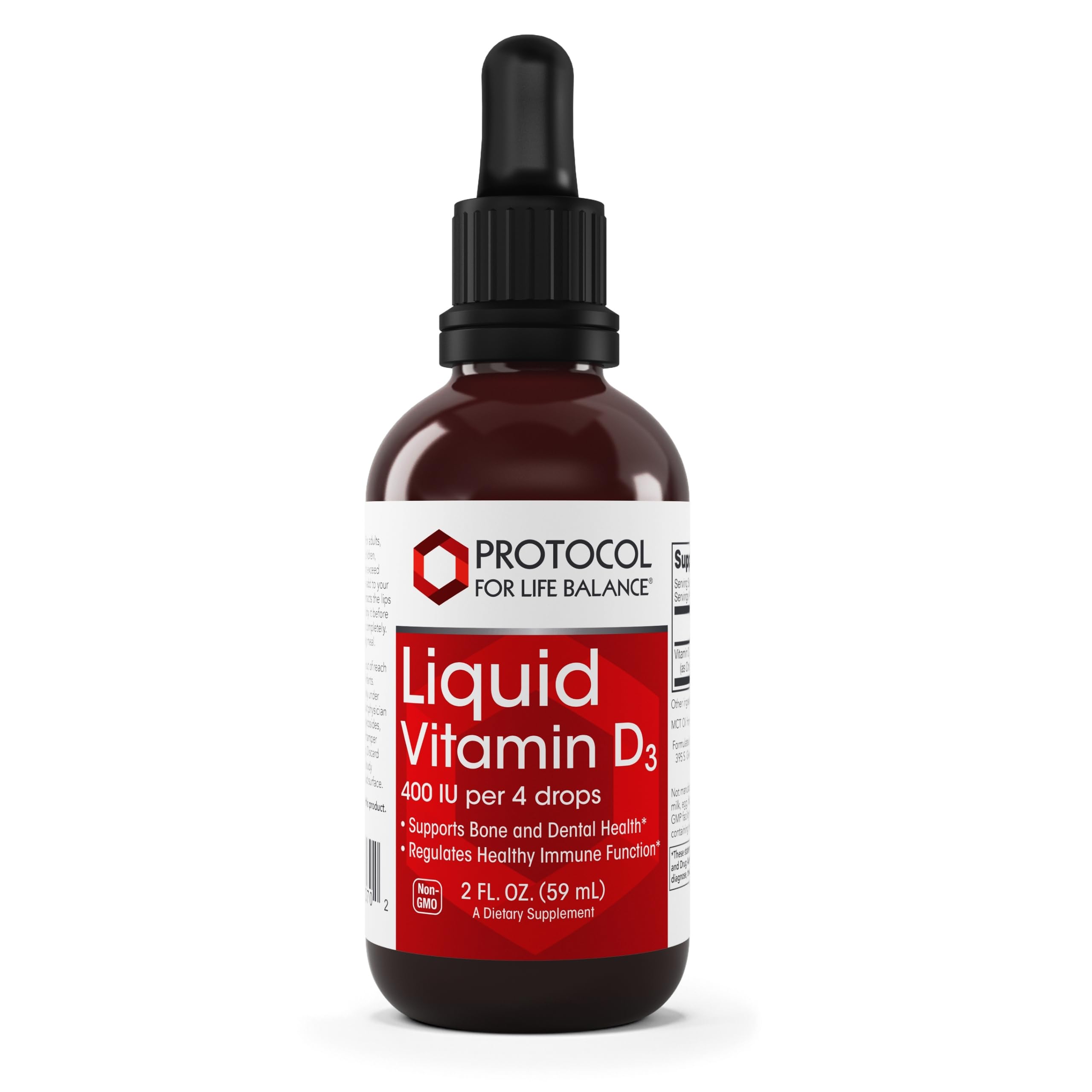 PROTOCOL FOR LIFE BALANCE Liquid Vitamin D-3, Bone Health*, 2 fl oz