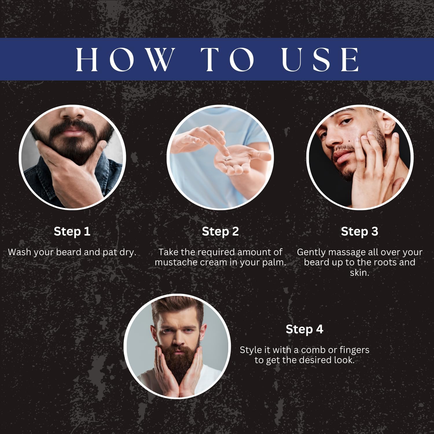 Amazing Earth Organic Beard and Mustache Cream, Natural Fragrance Pack of 5 50 gm each 3