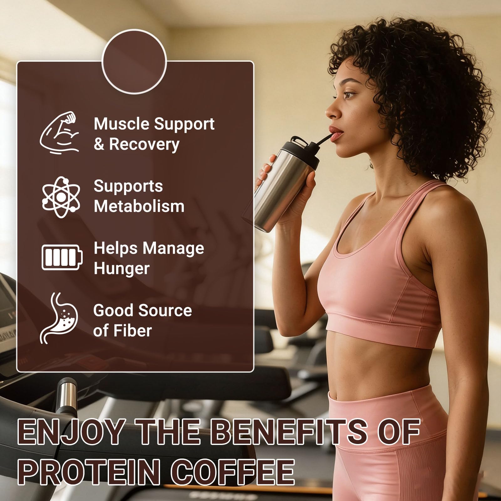 Caramel Protein Coffee Powder - Instant Iced Coffee,10 g Whey Protein — Amazon image 4