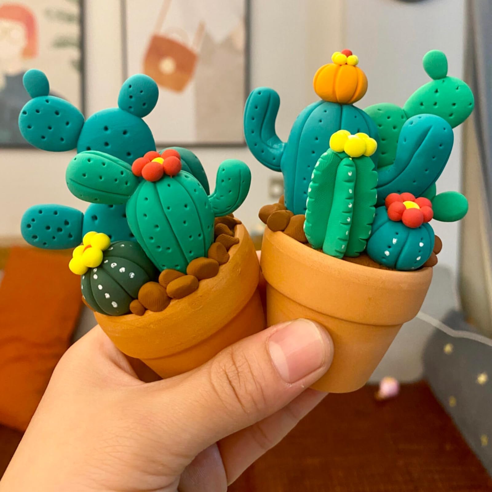 Lot de 30 mini pots de fleurs en terre cuite pour plantes grasses, cactus, loisirs créatifs, jardin féérique, maison de poupée, projets scolaires (cylindre classique, 3,5 cm)