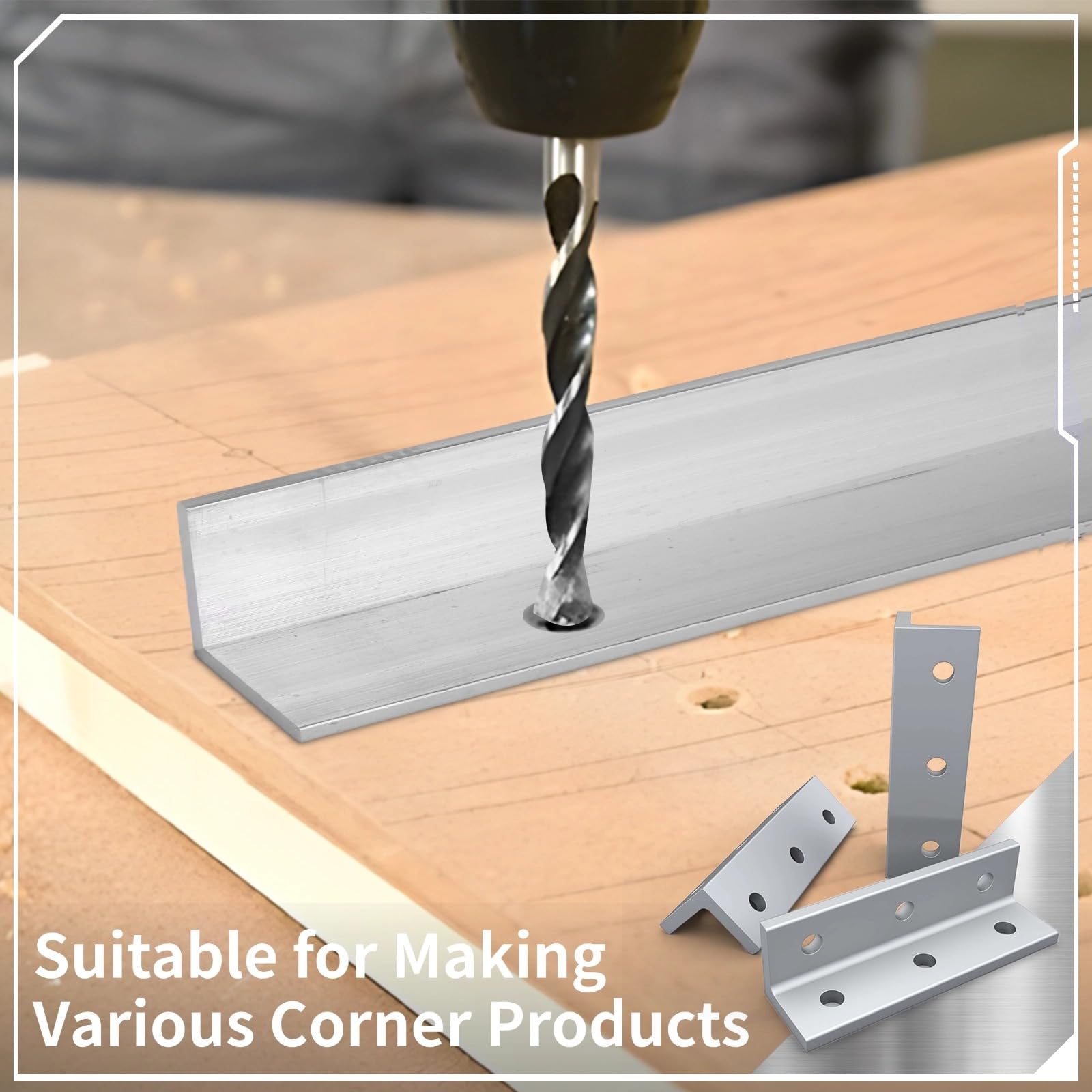 Aluminum Angle Extrusion - 13 Inch, 2x2" -2 Aluminum Angle Extrusion - 13 Inch, 2x2" -2