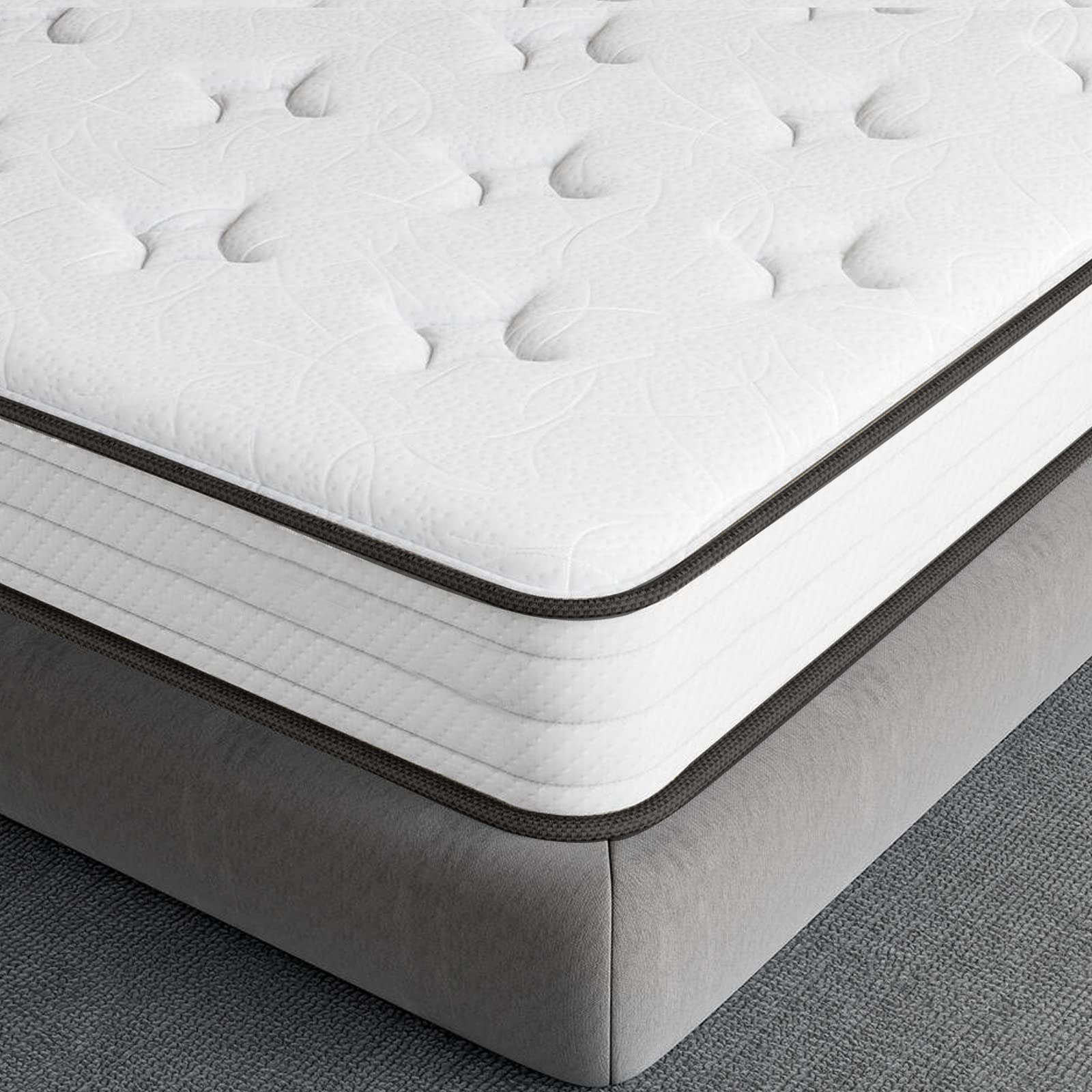 IZTOSS Matelas Mémoire de Forme 140x190 cm, 11 Zones Différenciées, Épaisseur 16 cm Matelas Confort