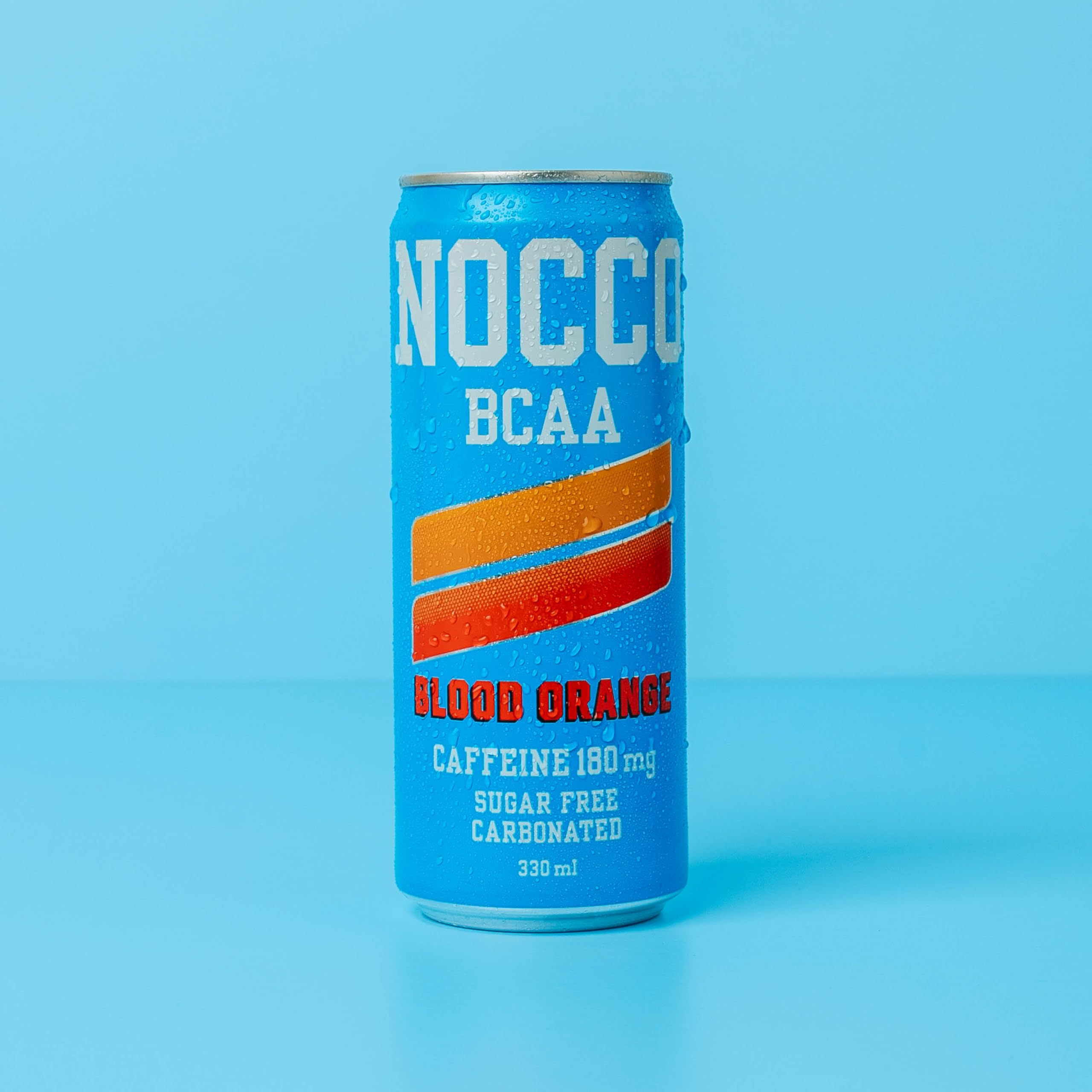NOCCO Energiegetränk mit Blutorange, 180 mg, Koffein, 24 x 330 ml, Energiegetränke, ohne Zucker BCAA (Blood Orange Del Sol)