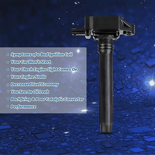 Miniatura 8 de Paquete de 4 bobinas de encendido UF751 UF754 | Compatible con 2.4L Chrysler 200, Dodge Dart, Jeep Cherokee, Renegade, Compass, Fiat 500X 2013-2017,