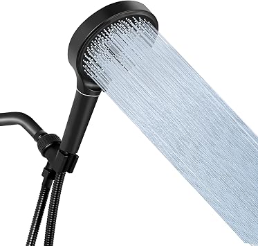 Shower Head with handheld, High Pressure Shower Head Set with Hose Adjustable Bracket Rubber Washers