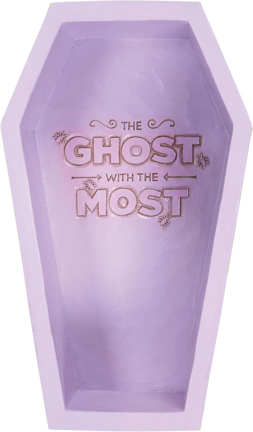 Enesco Beetlejuice by Jim Shore Coffin The Ghost with The Most Trinket Box- Resin Hand Painted Crafted Collectible Beetlejuice Sand Worm Striped Jewelry Box Halloween Home Decor Statue, 3.15 Inch