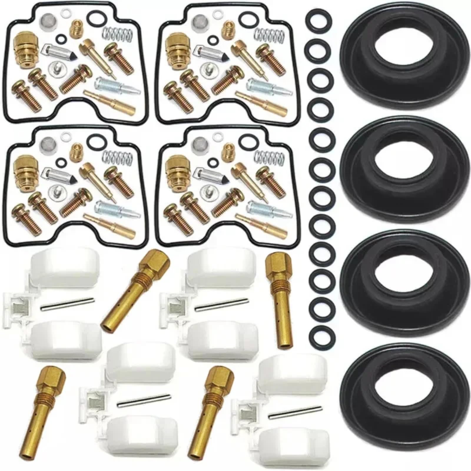 Kit Carburador Repuesto Kit De Reconstrucción Carburador De Motocicleta Compatible Con Suzuki Para Bandit Para GSF1200 2001-2005 Kit Reparación Carburador Flotador Diafragma De Émbolo(B Style)