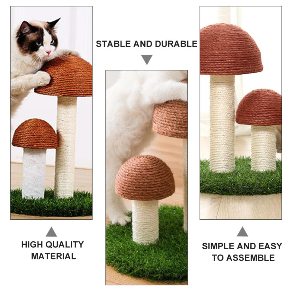 Cabilock Griffoir Champignon Coton de Corde, pour Chat