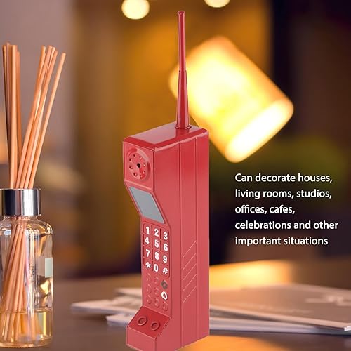 Miniatura 3 de Teléfono celular vintage, adorno retro de ladrillo para teléfono celular, accesorios de teléfono de ladrillo de la vieja escuela, modelo retro de