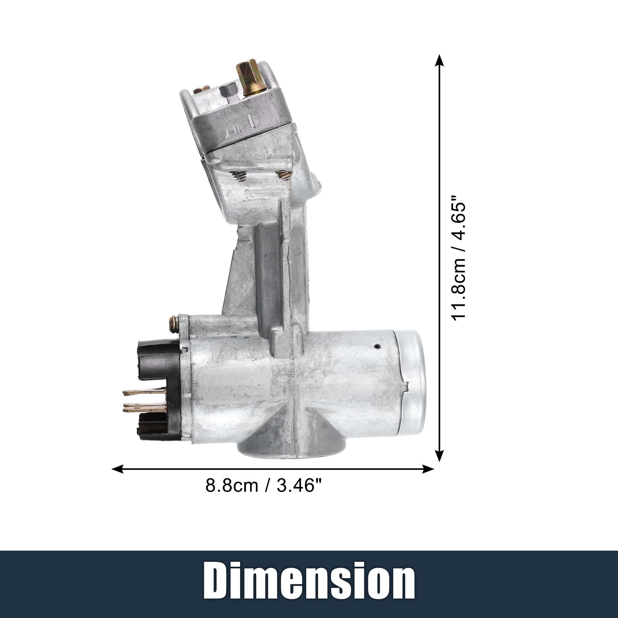 A ABSOPRO 1 Set Cilindro Blocco Interruttore Accensione con Chiavi 48700-02W00 per Nissan